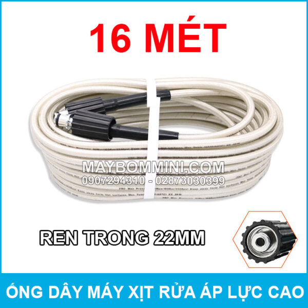 Ong day ap luc cao ren trong 22mm 16 met