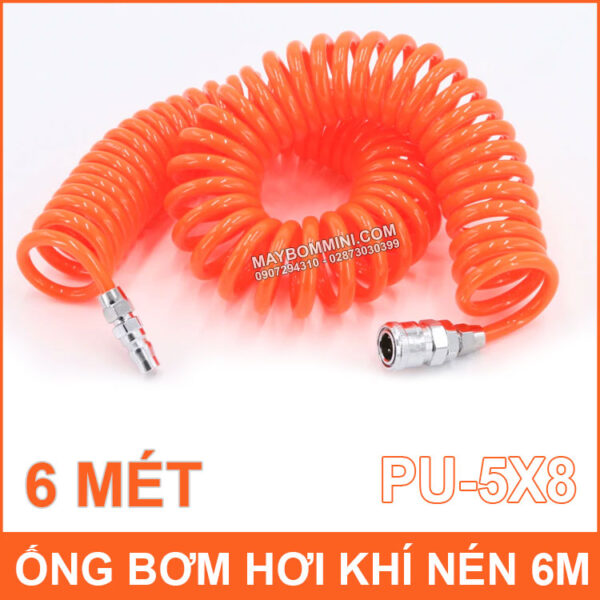 Ong day bom khi nen 6 met 8mm