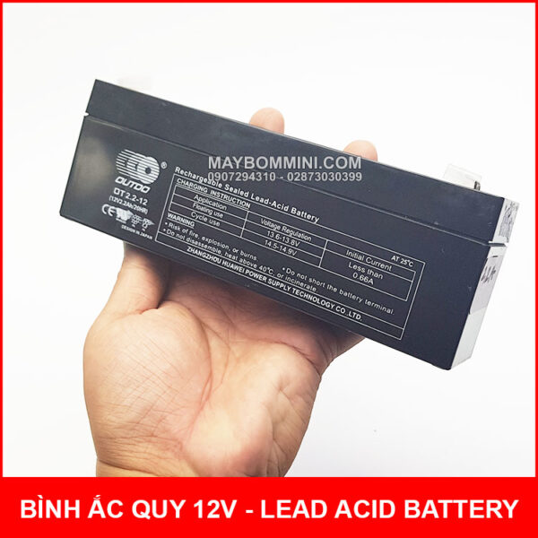 Phan phoi binh ac quy outdo 12V 2200mah