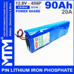 Pin 12v 90Ah 4S6P 20A MTM gia re