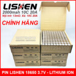 Pin 18650 lishen 2000mah 10c chinh hang xam gia si