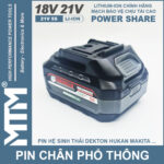 Pin chan pho thong 10cell 80A Led bao pin 2 ben chinh hang