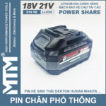 Pin chan pho thong 10cell 80A Led bao pin 2 ben gia re
