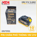 Pin chan pho thong hukan 21V 10cell 3000mAh 5C chinh hang