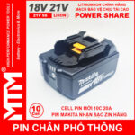Pin chan pho thong makita 10cell 4Ah nhan sac zin chinh hang bao pin