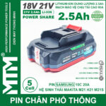 Pin makita 5 cell 2500mah 80A den bao pin 2 ben cell Samsung chinh hang