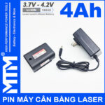Pin may ban cot can bang laser 4Ah MTM kem sac