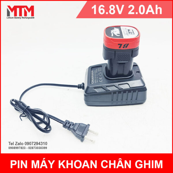 Pin may khoan chan ghim 16V8 2000mah kem de sac