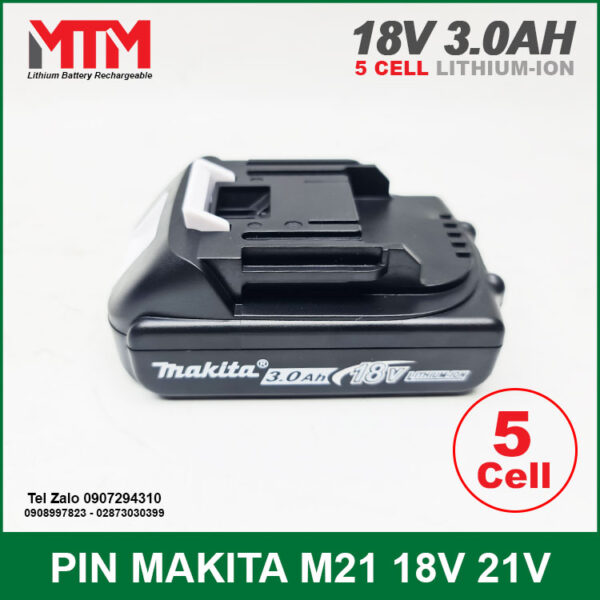 Pin may khoan makita 18v 21V 5cell 3Ah