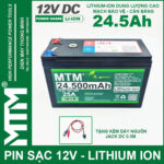 Pin quat den quat tich dien 12V 25A 24500mAh MTM