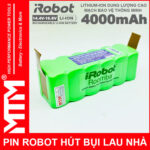 Pin robot hut bui lau nha irobot roomba chinh hang mau 4000mah