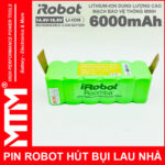 Pin robot hut bui lau nha irobot roomba chinh hang mau 6000mah
