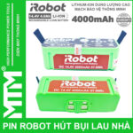 Pin robot lau nha hut bui irobot 4000mah dung luong lon
