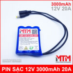 Pin sac 12V 3000mah 20A chinh hang