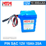 Pin sac 12v 10000mah 25A 3S5P