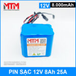 Pin sac 12v 8000mah 25A 3S4P