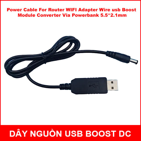 Power Cable For Router WIFI Adapter Wire usb Boost Module Converter Via Powerbank