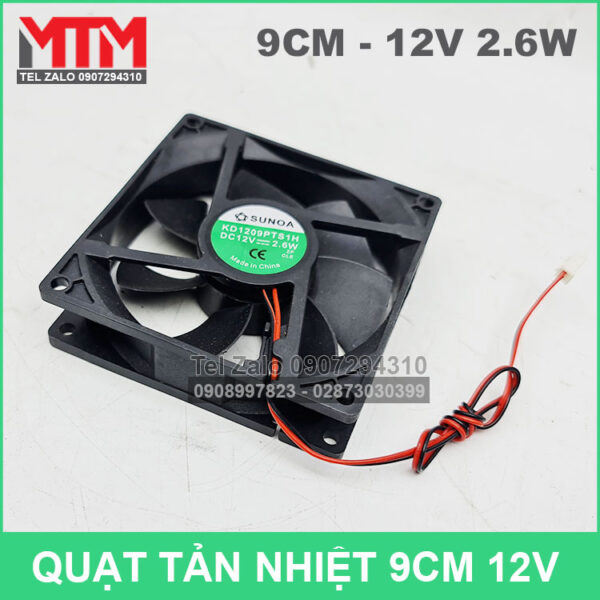 Quat tan nhiet 9cm 12v SUNOA