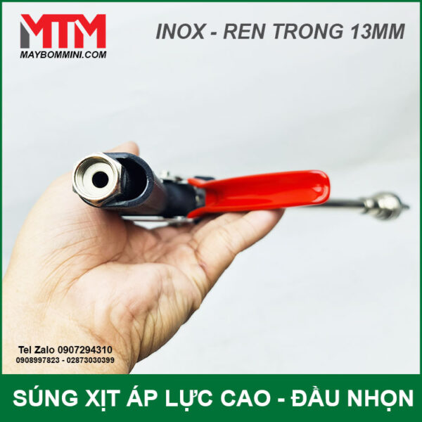 Ren trong 13mm sung xit inox QM