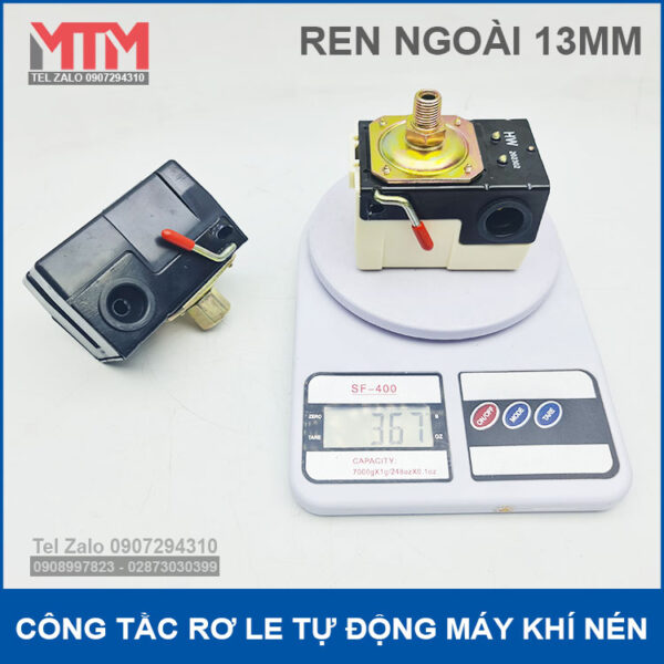 Role tat mo tu dong may bom khi nen 220V ren ngoai 13mm chinh hang