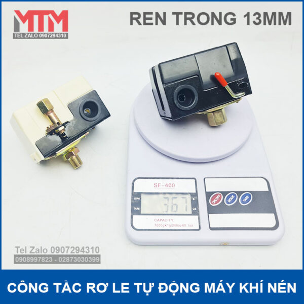 Role tat mo tu dong may bom khi nen 220V ren trong 13mm chinh hang