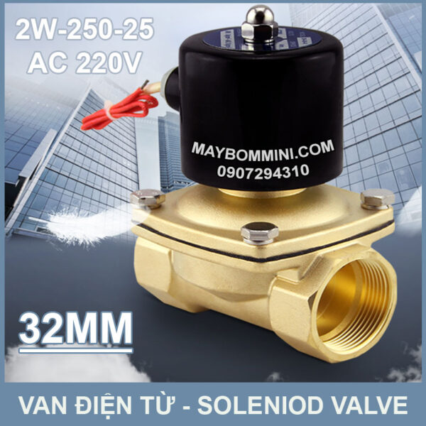 SOLENIOD VALVE van dien tu 220v 2w 250 25 32mm
