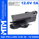 Sac pin Li ion 12V6 3S 5A co quat Charger 12V Lithium Iron Phosphate Battery gia re