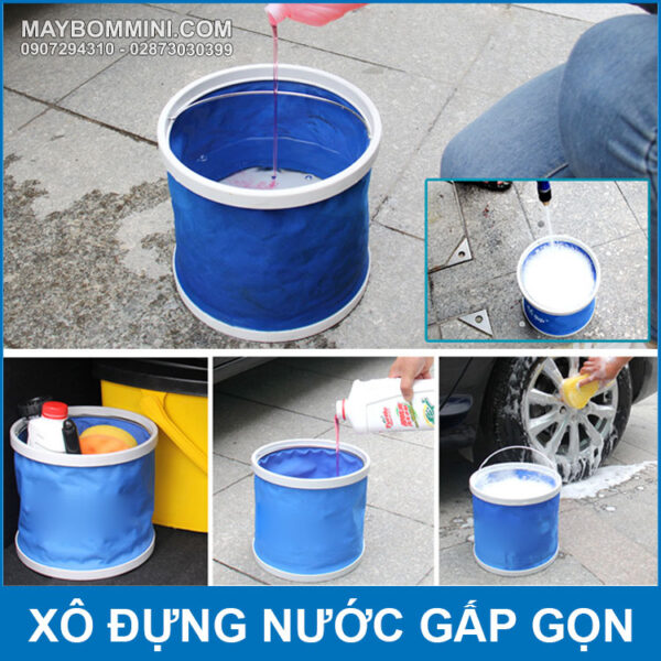 Su dung xo dung nuoc gap gon