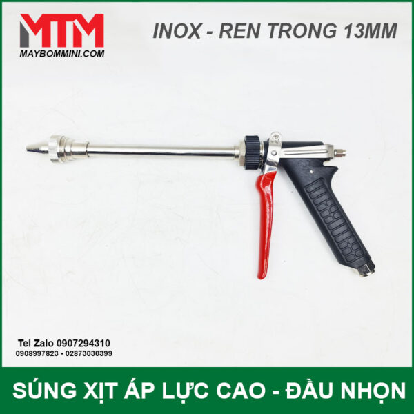 Sung xit ap luc cao inox dau nhon QM 1