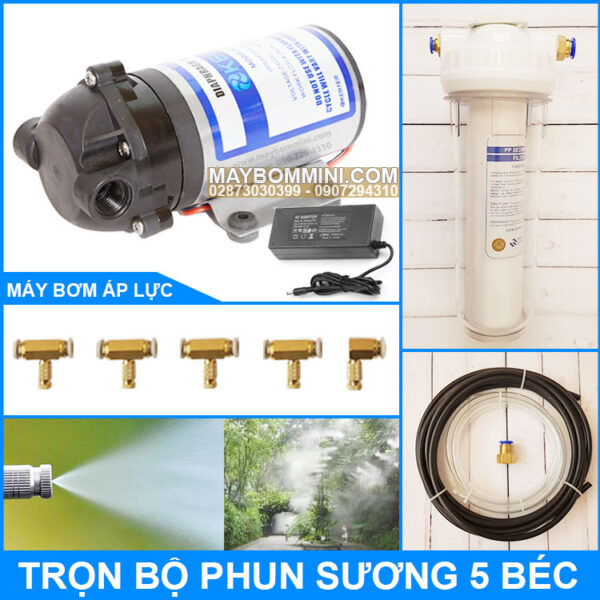 Tron bo phun suong lam mat tuoi lan 5 bec