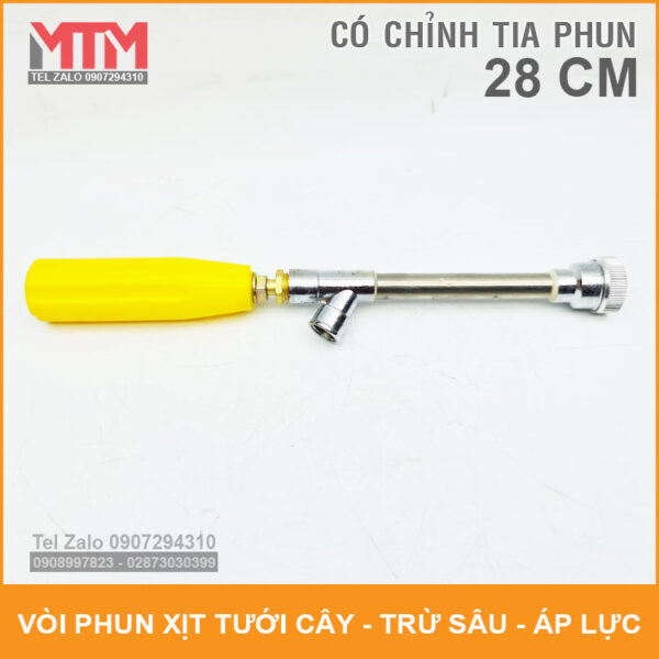 Voi phun xit thuoc trua sau tuoi cay ap luc cao 28 cm