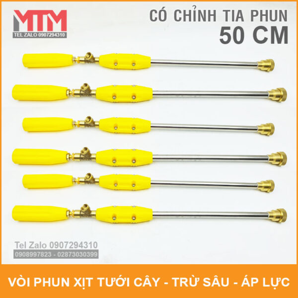Voi phun xit thuoc trua sau tuoi cay ap luc cao 50 cm