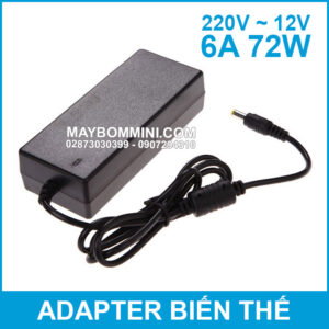 Nguồn điện adapter biến thế 220V 12V 6A 72W