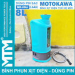 ban Binh phun xit dien tthe he moi Motokawa 8L 2600Mah MK 08Li