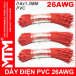 ban Day dien 26AWG 20CM mau do
