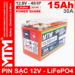 ban Pin sat LiFePo4 12V 4S 15Ah 30A co bao pin MTM
