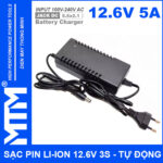 ban Sac pin Li ion 12V6 3S 5A co quat Charger 12V Lithium Iron Phosphate Battery
