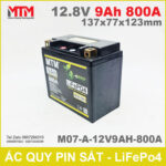 ban ac quy pin xe may 12V 9Ah 800A M07 A 12V9AH 800A
