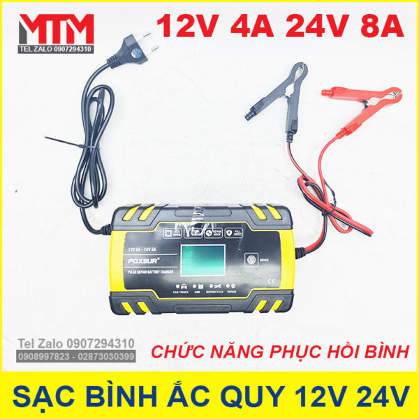 ban bo sac binh ac quy oto va xe may 12v 24v chinh hang