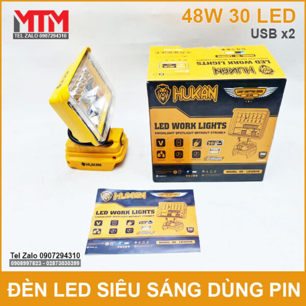 ban den led dung pin Hukan 48W 21V