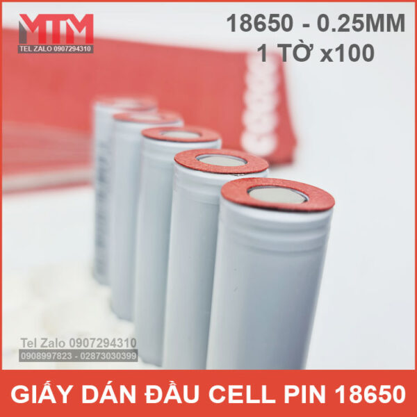 ban giay dan pin 18650 tron