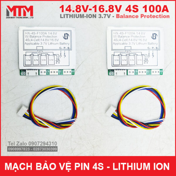 ban mach bao ve pin lithium ion 4S 100A can bang
