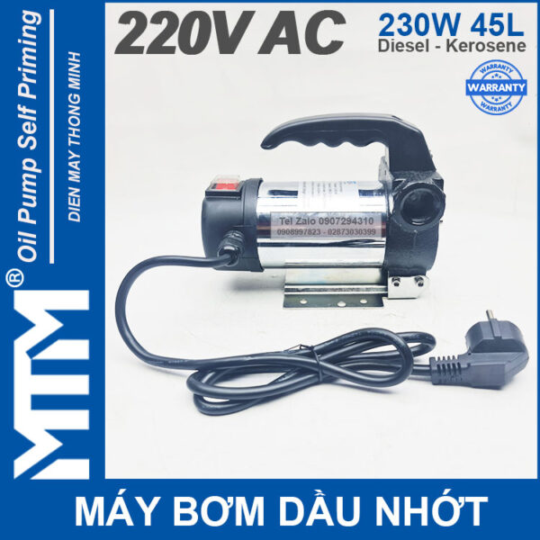 ban may bom dau nhot 220V 230W 45L Oring MTM