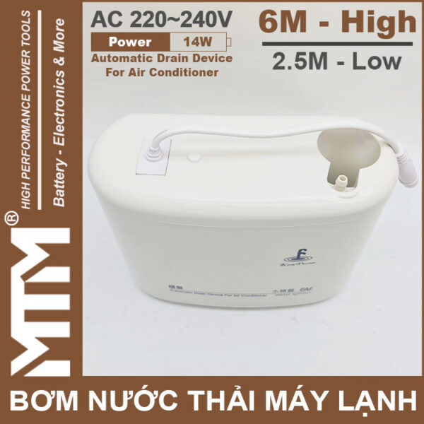 ban may bom nuoc thai may lanh 220V 14W 2m5 6M Kingpump