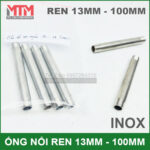 ban ong noi inox 100mm ren 13