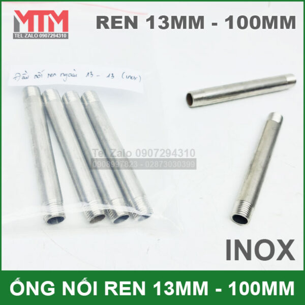 ban ong noi inox 100mm ren 13