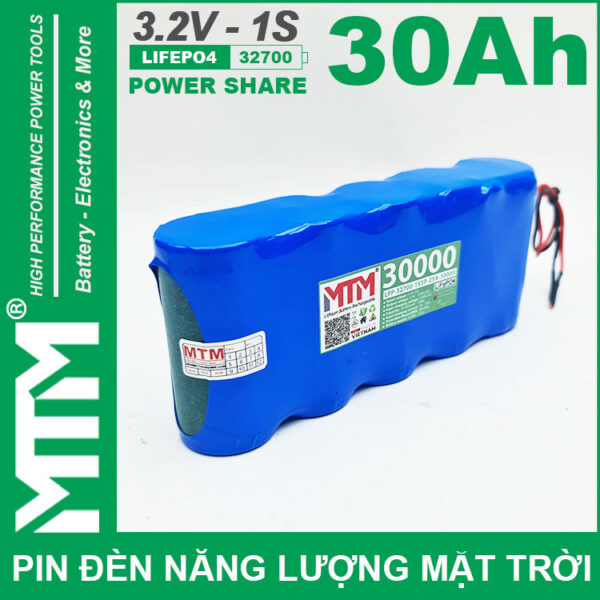 ban pin den nang luong mat troi 3v2 30Ah 30000mAh cell pin sat Lifepo4 32700