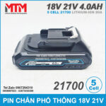 ban pin makita chinh hang 5 cell 4ah 80A