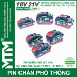 ban pin makita chong soc 5cell 10 cell 15 cell 80A den bao pin 2 ben cell Samsung