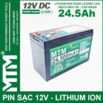 ban pin quat den quat tich dien 12V 25A 24500mAh MTM
